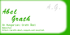 abel grath business card