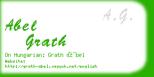 abel grath business card